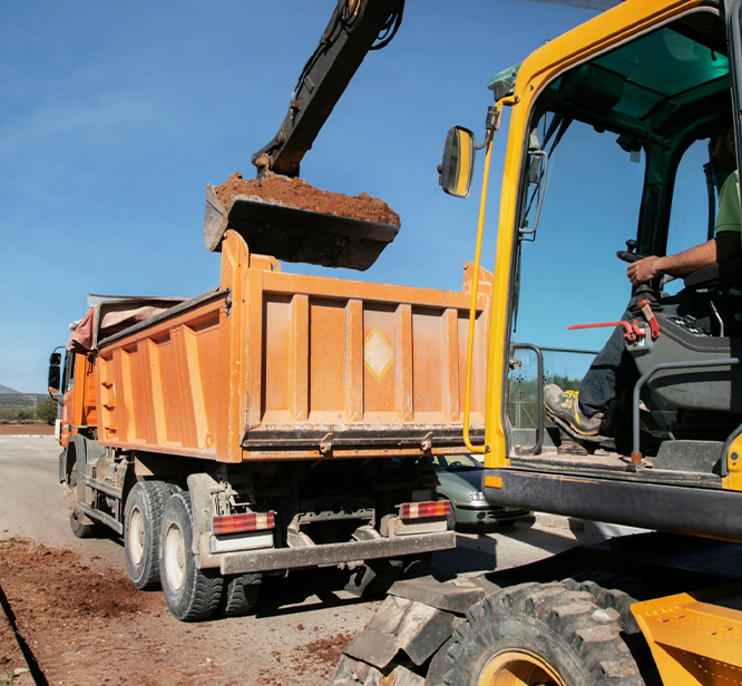 Construction material delivery service